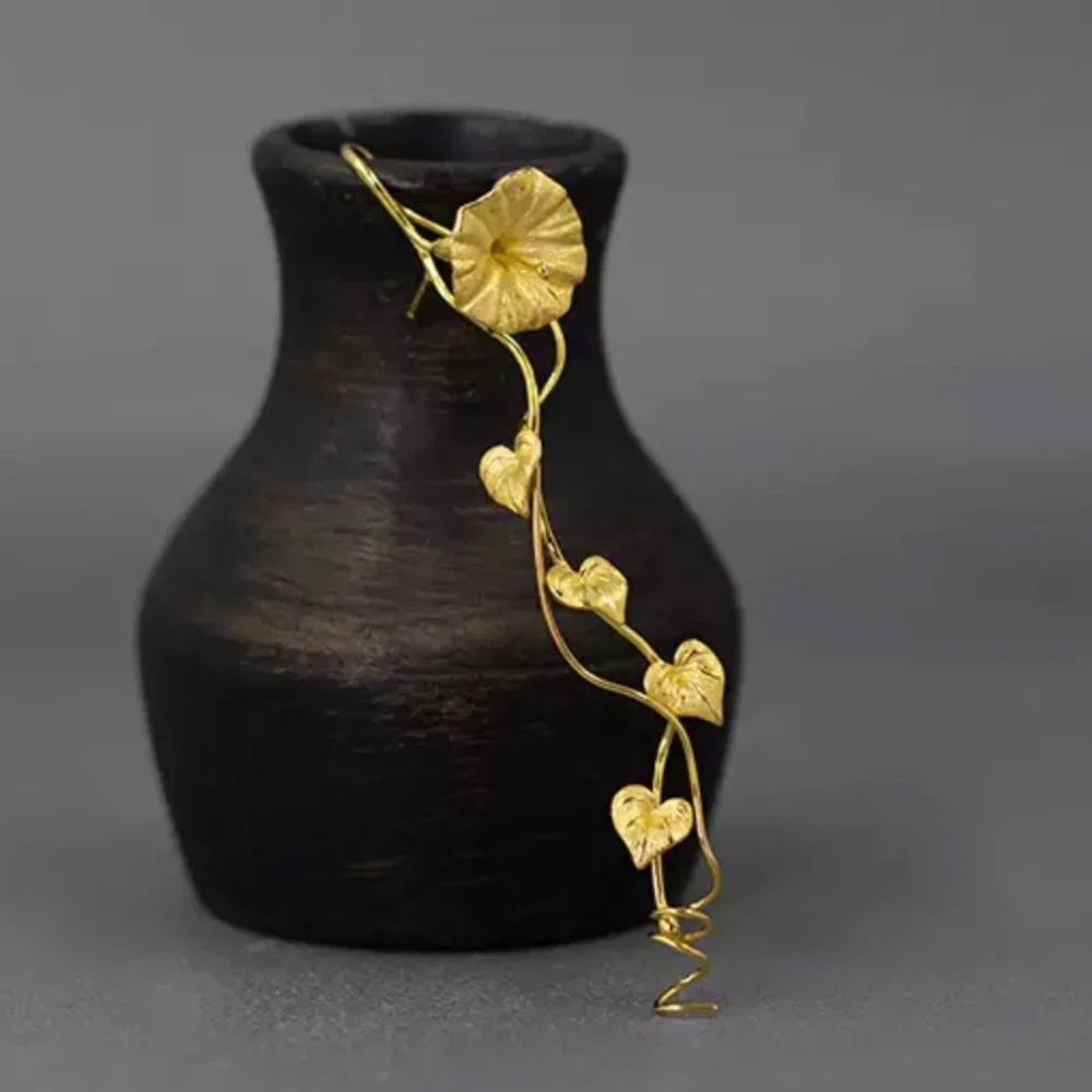 Gold 925 Silver The Zoorina Flower Brooch - Picture 3 of 5